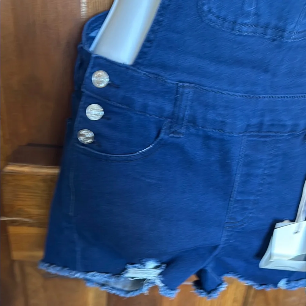 Dark Blue Denim Overalls - Picture 4 of 4